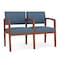 Lesro Lenox 2 Seat Tandem Seating W/ Arm, 44 in W 26 in L 31.5 in H LW2103 - alternate 1